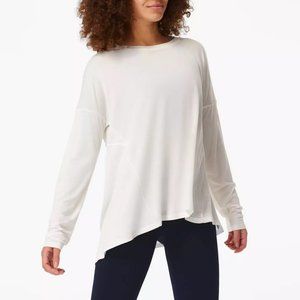 Sweaty Betty Easy Peazy Long Sleeve Drapey Tee Sz Medium
